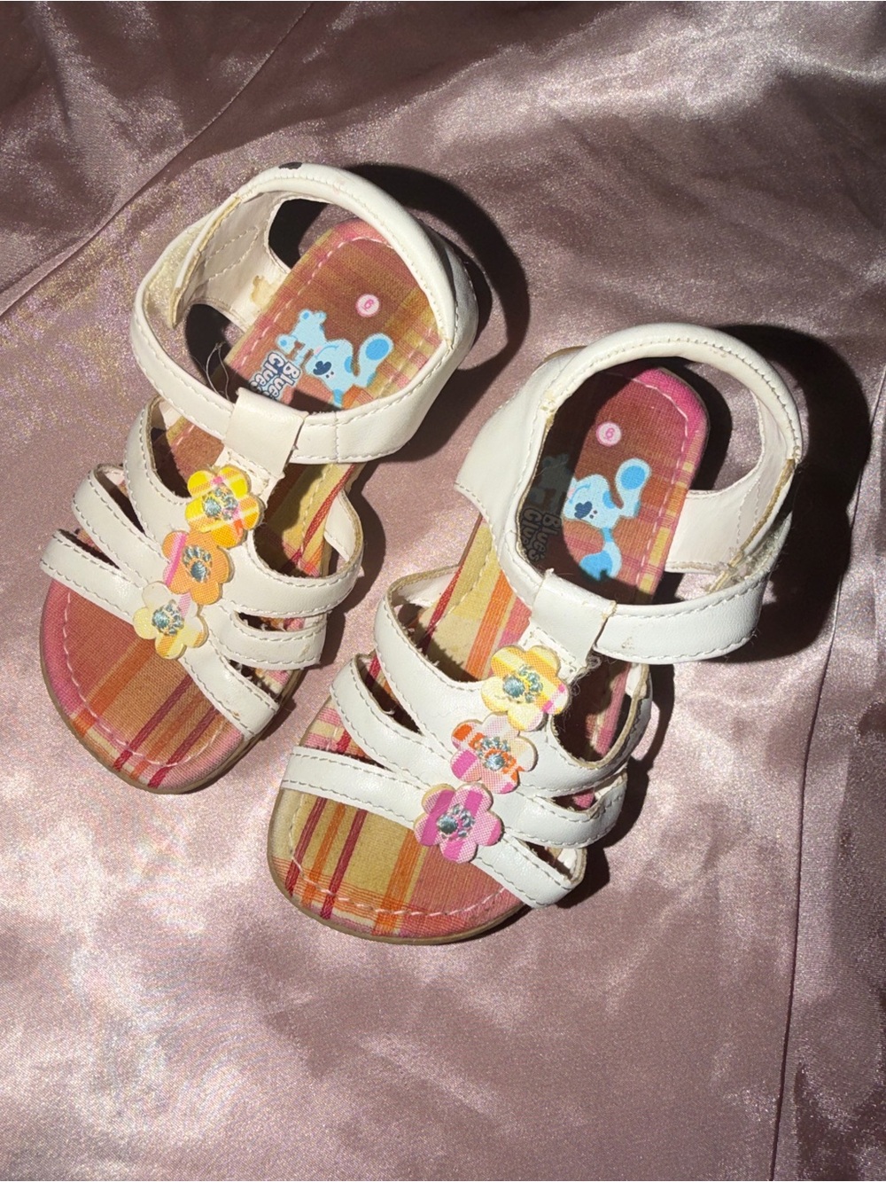Rare Blues clues Girls Floral Sandals